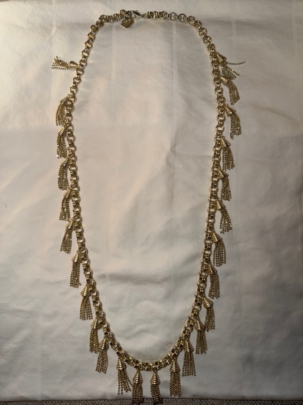 Kendra Scott Finley Gold Tassel Fringe Chain Necklace - Women Jewelry